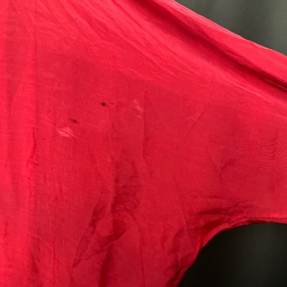 MODA SETA maroon blouse Large - Picture 4 of 4